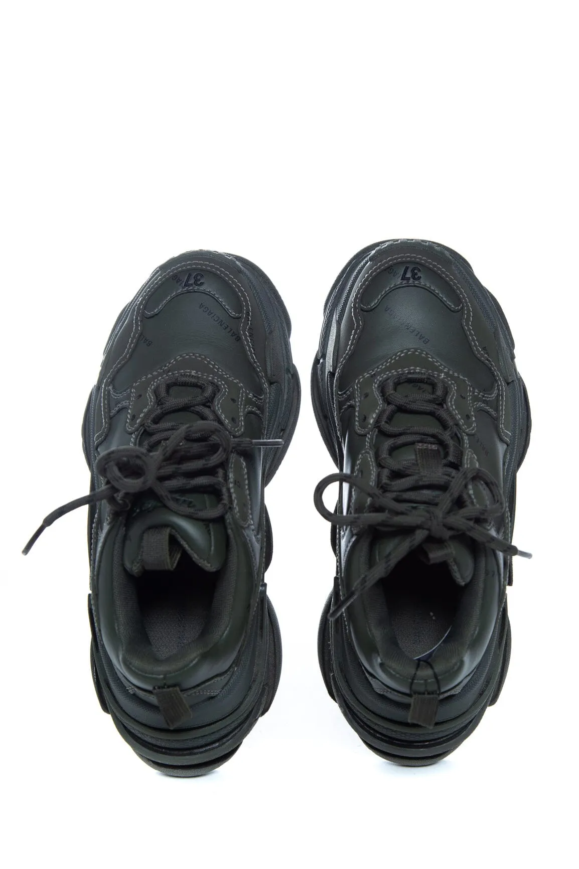 Balenciaga Green Platform Triple S Sneakers SZ 7