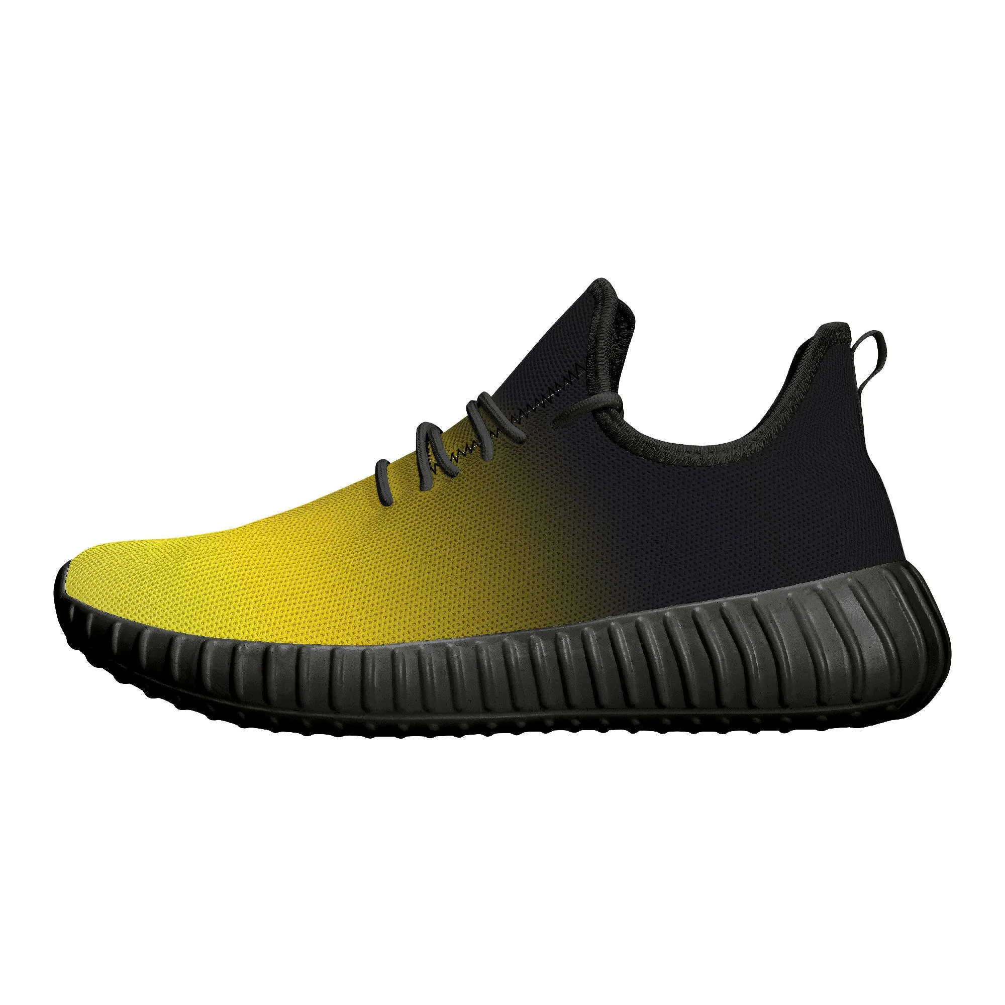 Black and Yellow Steelers Fan Sneakers