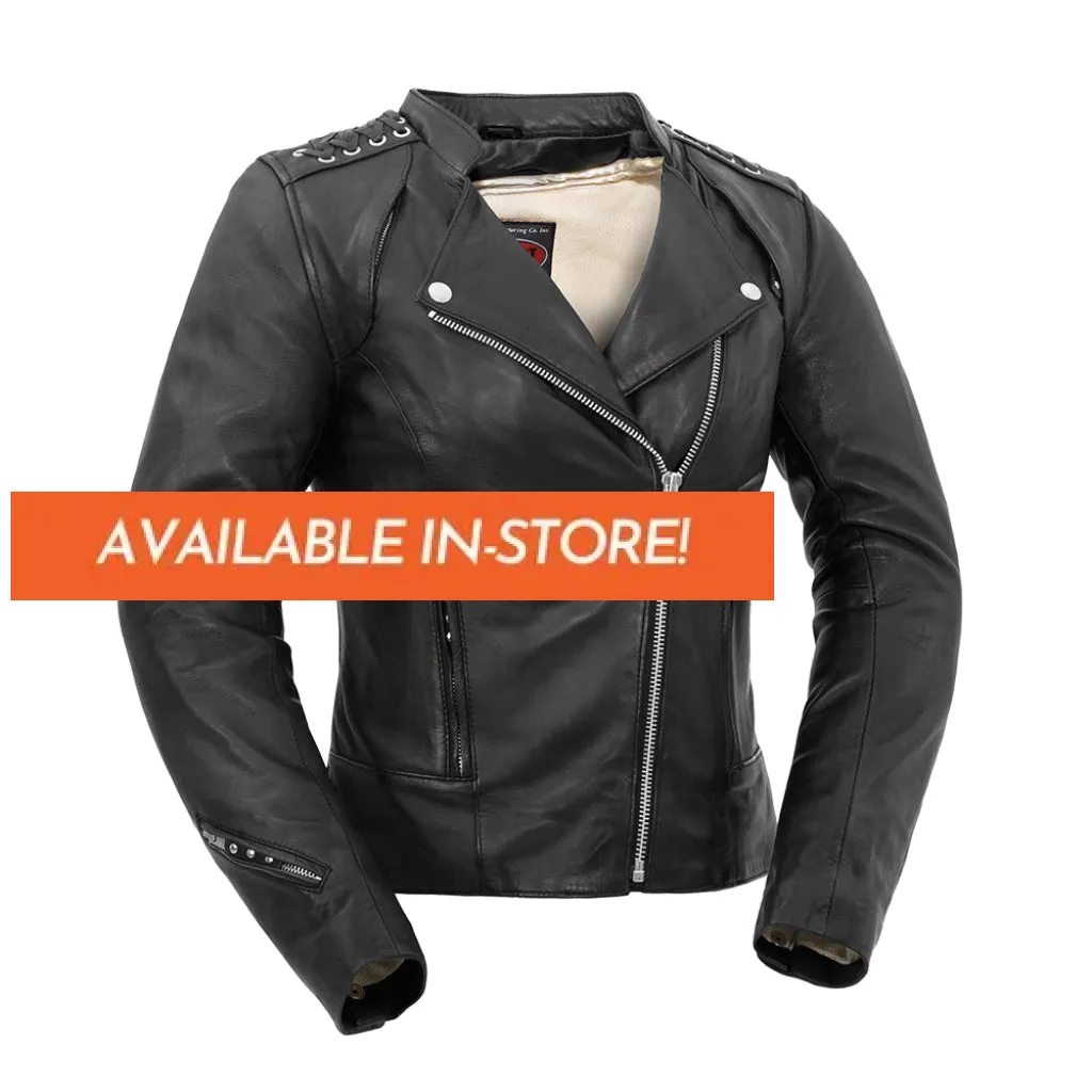 Black Widow - Women's Motorcycle Leather Jacket - Extreme Biker Leather