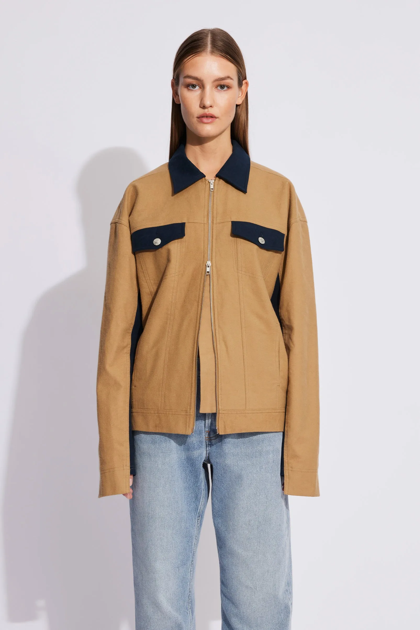 Bologne Jacket - Beige / Navy