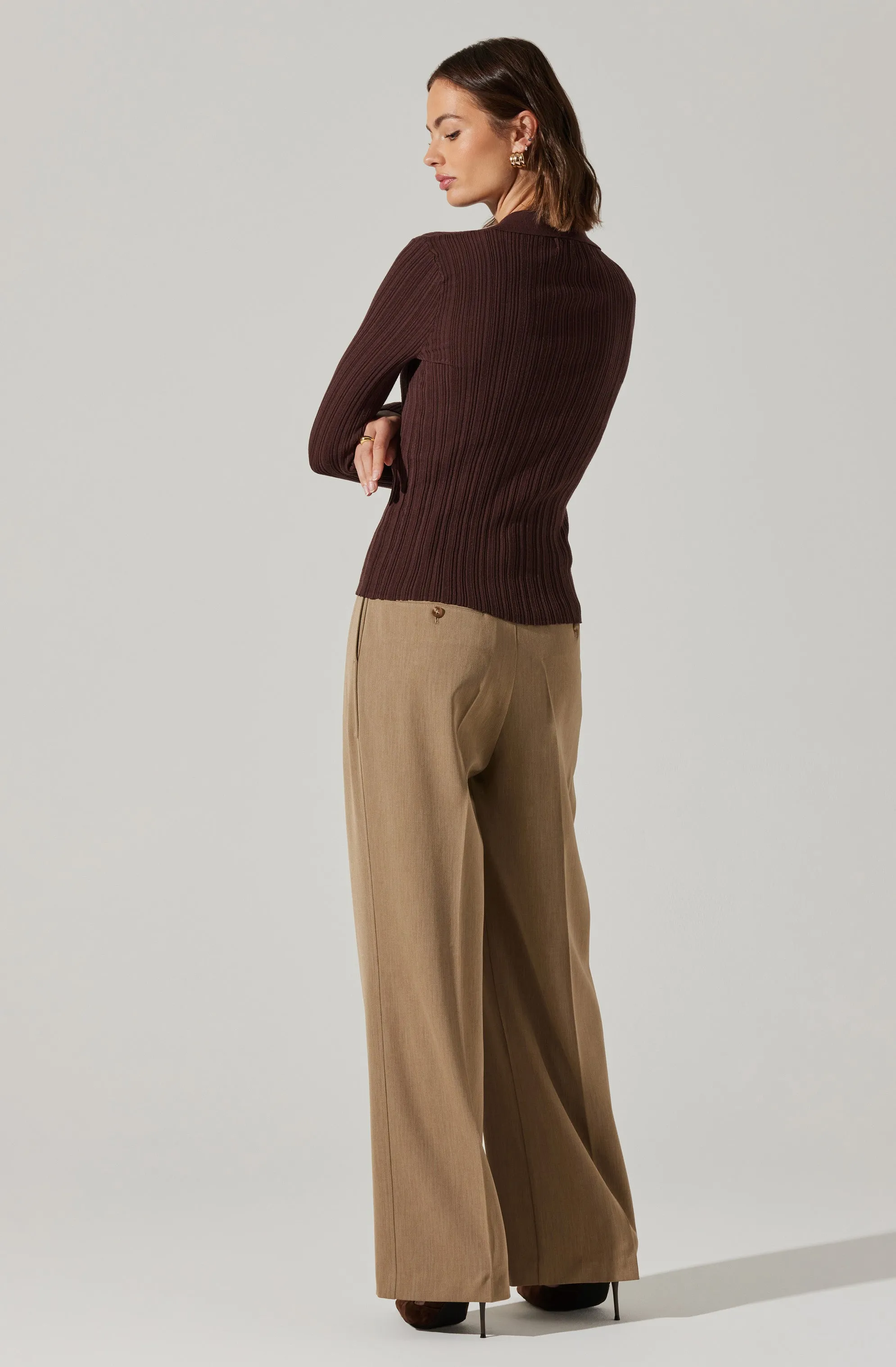 Eliot Collared Button-Up Sweater