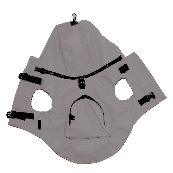 Grey Reflective Dog Jacket