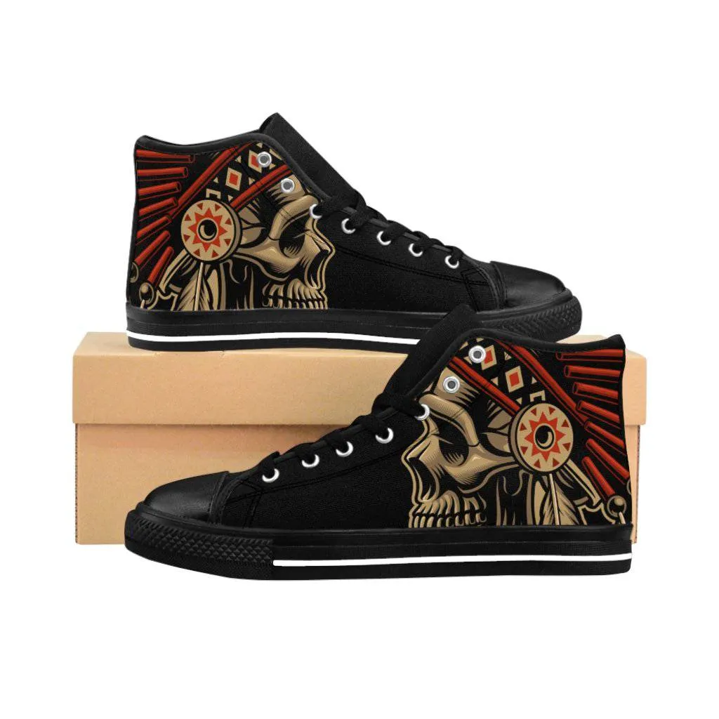 Indian skull Women's High-top Sneakers