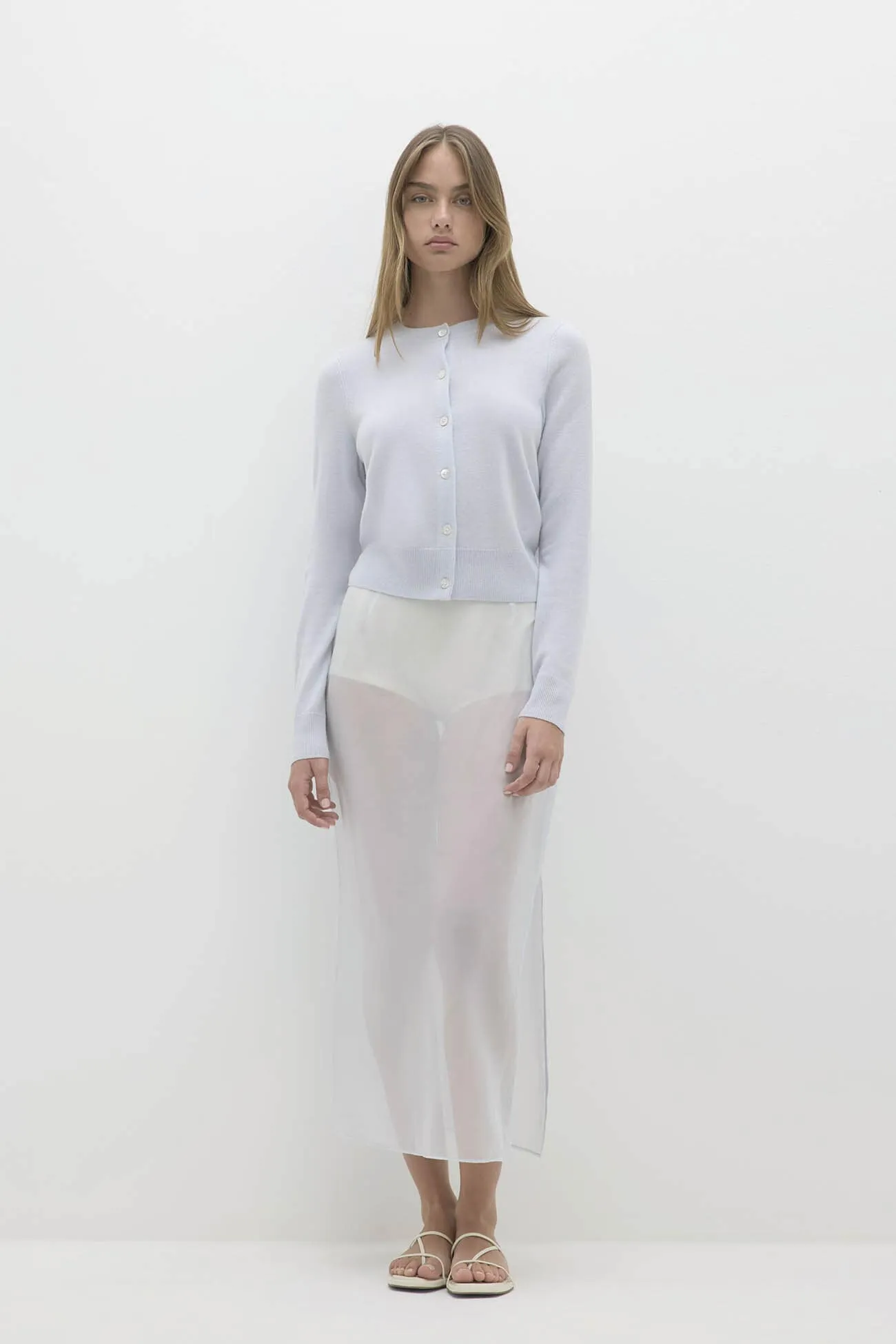 JAYLA BUTTON-UP CASHMERE CARDIGAN