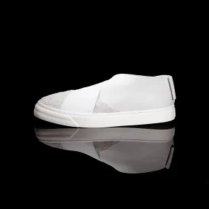 K4 / NEON WHITE / UNISEX LEATHER SNEAKER