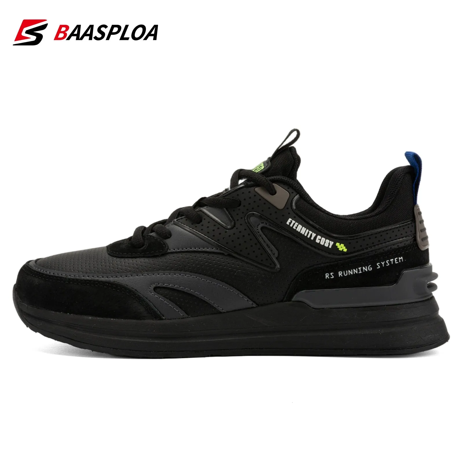 Leather Sneakers Lace-Up Male Outdoor Sports
