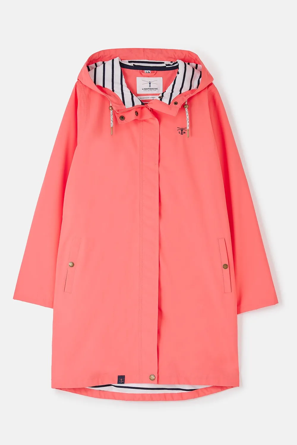 Long Beachcomber Jacket  - Deep Coral