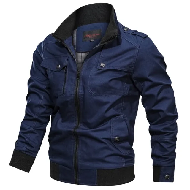 Men Outerwear Casual Long Sleeve Jackets