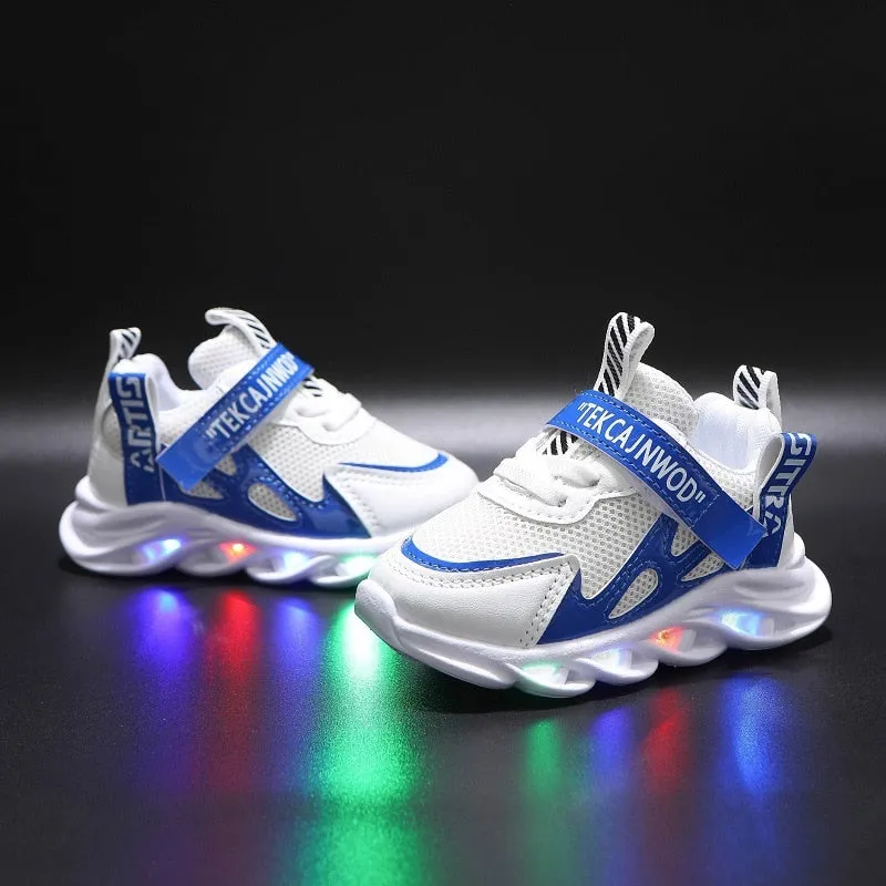 New LED Children Glowing Shoes Baby Luminous Sneakers