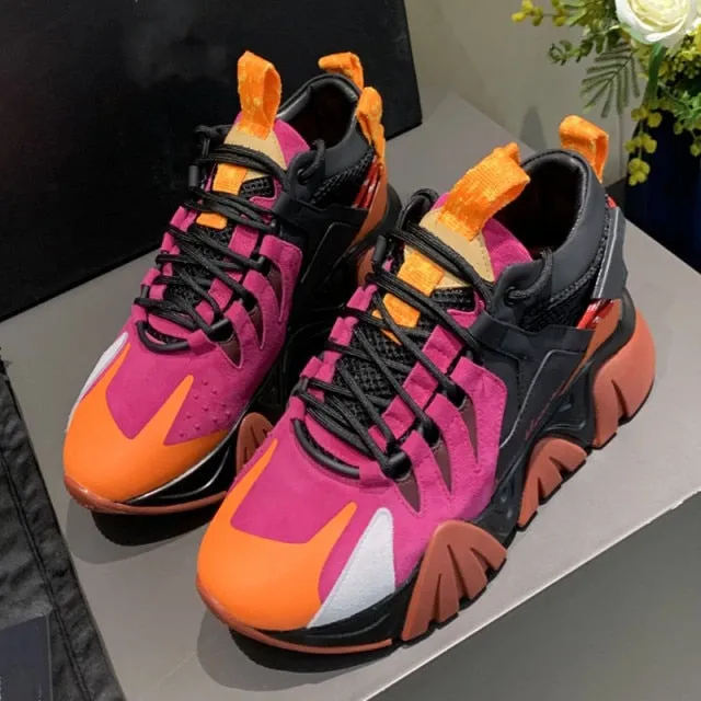 Outdoor Light Weight Sports Shoes Thick Bottom