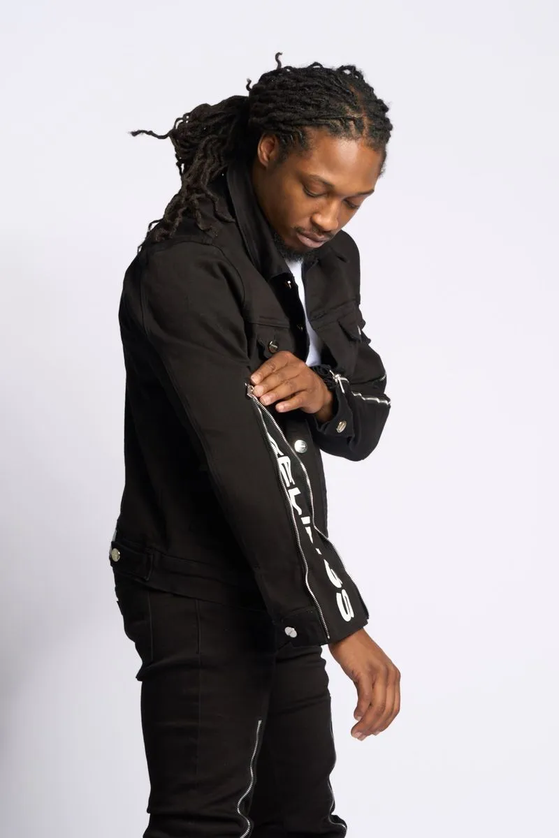 PHEELINGS METAMORPHOSIS DENIM JACKET (Black)