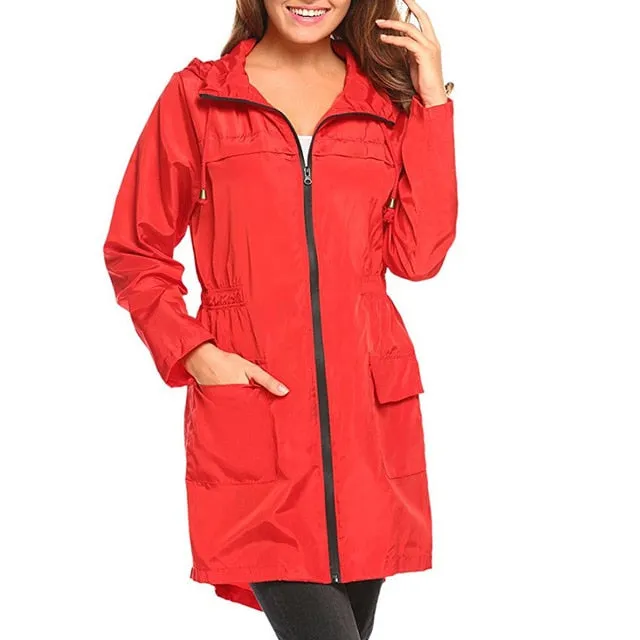 Polyester Women Raincoat Thickened Waterproof Rain Coat Women Clear Black Camping Waterproof Rainwear Rain Coats Suit