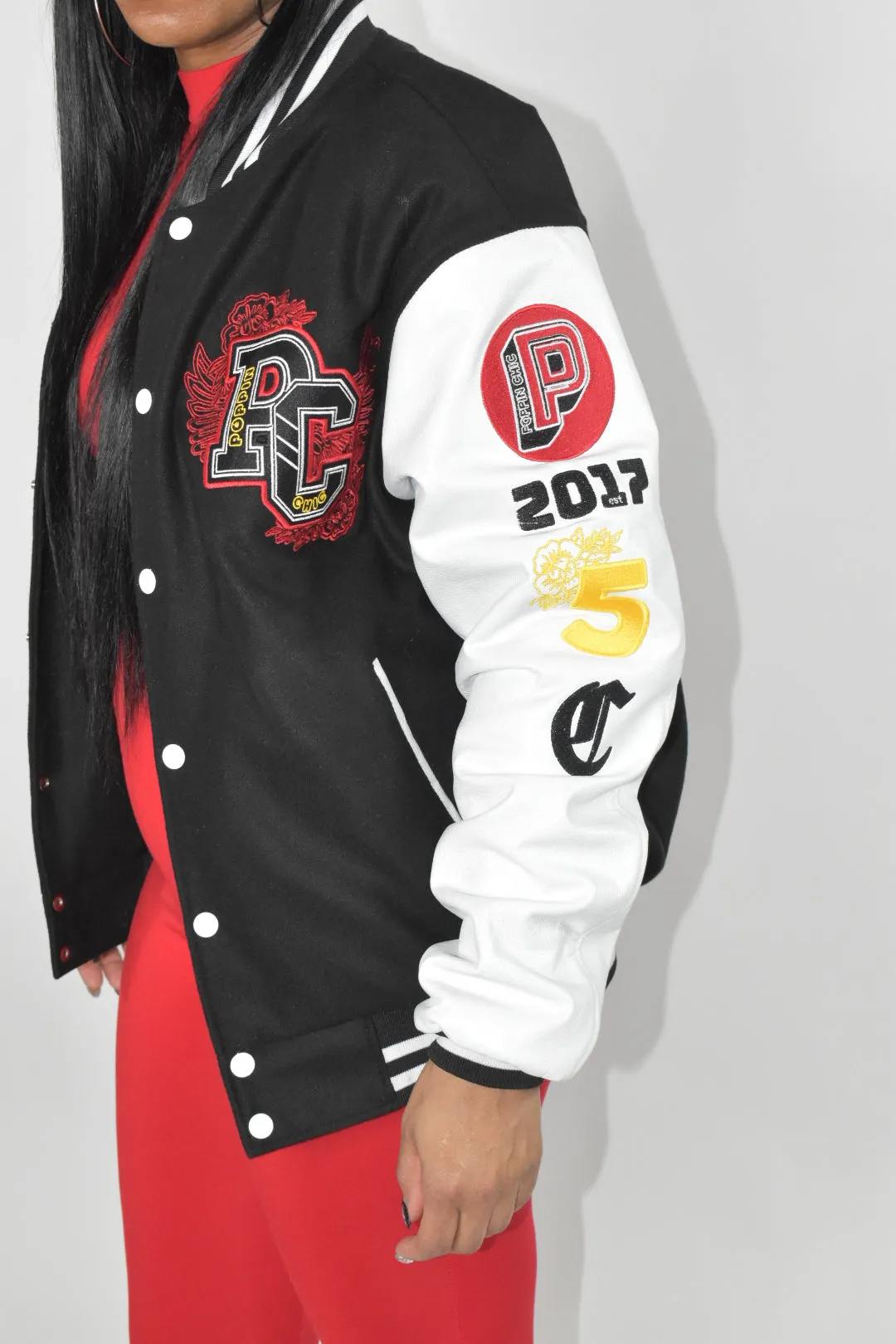 POPPIN CHIC Anniversary Varsity Jacket
