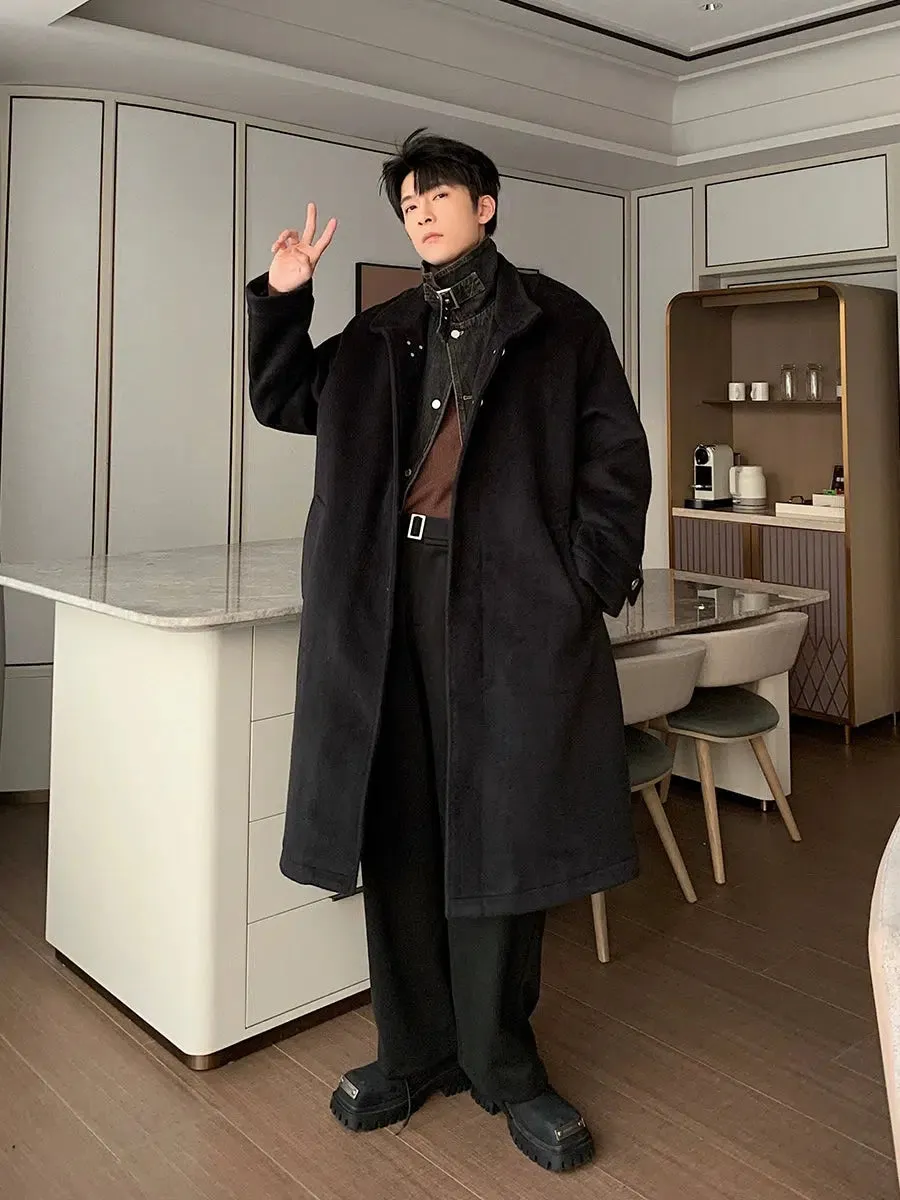 Two-piece Denim Woolen Coat