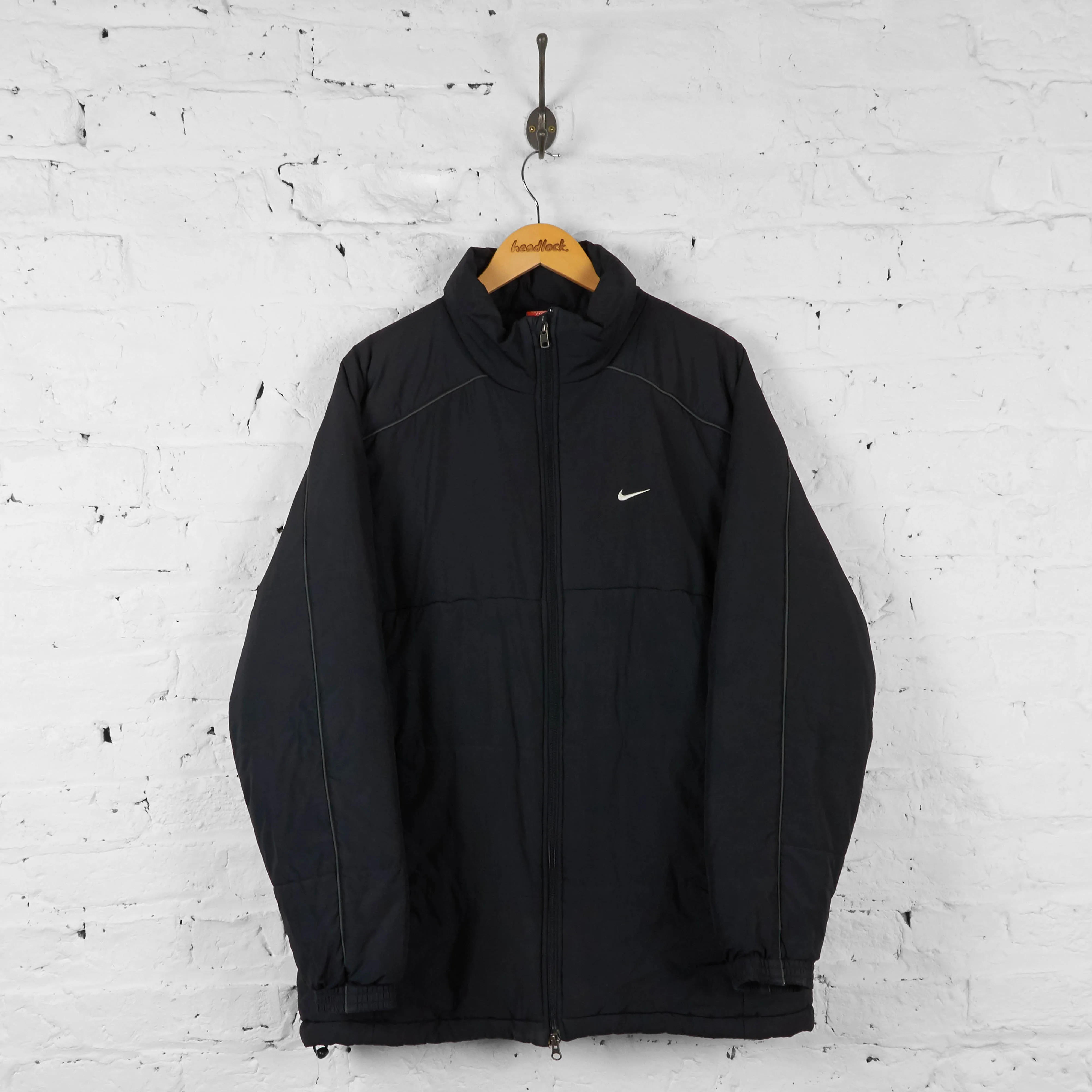 Vintage Nike Puffer Jacket - Black - XL